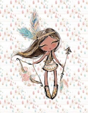 jrImKkv5XXO077KmQIul 348x445 - 0,5m French Terry Sweat Stoff mit wunderschöne Boho Federn auf rosa - Mädchen Sommersweat Kinderstoff mit gold - Ökotex - Digital