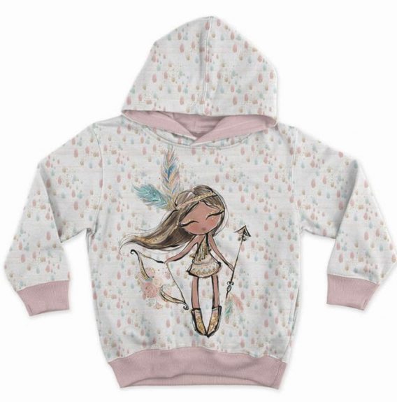 0,5m French Terry Sweat Stoff mit Boho Regentropfen / Punkte – rosa mint beige braun gold – Mädchen Sommersweat Kinderstoff – Digital – Ökotex