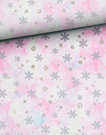 0c3IWhuH1gGvfNyrPklW 348x445 - 1 French Terry Sweat Stoff Panel mit süßem Mädchen als Engel auf rosa weiß blau - 40x50cm - Sommersweat Kinderstoff - Digital - Ökotex - Happy Snow