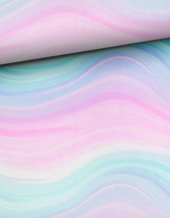 0,5m French Terry Sweat Stoff mit Regenbogen Farben in Wellen – mit rosa, pink, lila, mint, blau – Damen und Mädchen Sommersweat Kinderstoff – Digital – Ökotex 0,5m French Terry Sweat Stoff mit Regenbogen Farben in Wellen – mit rosa, pink, lila, mint, blau – Damen und Mädchen Sommersweat Kinderstoff – Digital – Ökotex