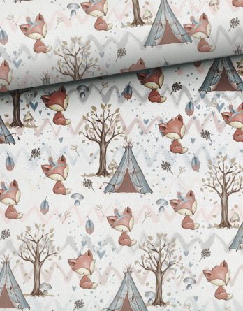 0,5m Premium Baumwollstoff mit Waldtiere – süße Füchse im Wald – Jungen und Mädchen Kinderstoff mit Tiere – Digital – Ökotex – Waldfreunde 0,5m Premium Baumwollstoff mit Waldtiere – süße Füchse im Wald – Jungen und Mädchen Kinderstoff mit Tiere – Digital – Ökotex – Waldfreunde