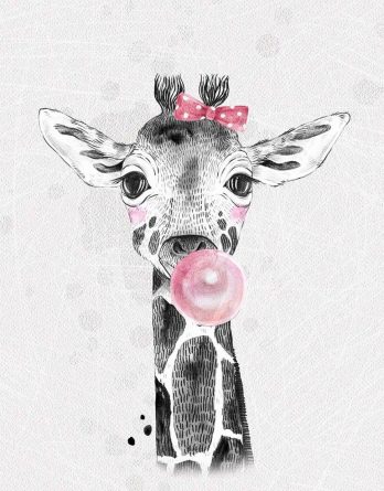 1 French Terry Sweat Stoff Panel mit süßer Giraffe mit Kaugummi und Masche auf hellgrau – 40x50cm – Mädchen Sommersweat Kinderstoff – Digital – Ökotex 1 French Terry Sweat Stoff Panel mit süßer Giraffe mit Kaugummi und Masche auf hellgrau – 40x50cm – Mädchen Sommersweat Kinderstoff – Digital – Ökotex