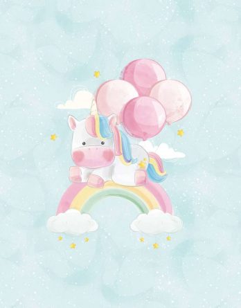 1 French Terry Sweat Stoff Panel mit süßem Einhorn mit Luftballons auf Regenbogen auf mint / hellblau – 40x50cm – Mädchen Sommersweat Kinderstoff – Digital – Ökotex 1 French Terry Sweat Stoff Panel mit süßem Einhorn mit Luftballons auf Regenbogen auf mint / hellblau – 40x50cm – Mädchen Sommersweat Kinderstoff – Digital – Ökotex