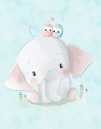 1 French Terry Sweat Stoff Panel mit süßem Elefant und niedlichen Eulen auf mint – 40x50cm – Mädchen Sommersweat Kinderstoff mit Tiere – Digital – Ökotex 1 French Terry Sweat Stoff Panel mit süßem Elefant und niedlichen Eulen auf mint – 40x50cm – Mädchen Sommersweat Kinderstoff mit Tiere – Digital – Ökotex