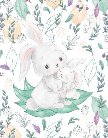 1 French Terry Sweat Stoff Panel mit Mama & Baby Hase auf creme / weiß – Mädchen Sommersweat Kinderstoff mit Tiere im Wald – Digital – Ökotex – Frühlingsliebe 1 French Terry Sweat Stoff Panel mit Mama & Baby Hase auf creme / weiß – Mädchen Sommersweat Kinderstoff mit Tiere im Wald – Digital – Ökotex – Frühlingsliebe