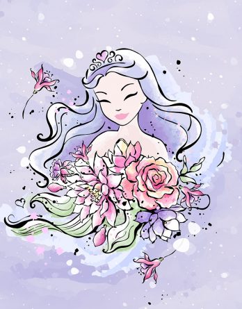 1 French Terry Sweat Stoff Panel mit hübscher Prinzessin mit Blumen auf flieder / lila – ca. 40x50cm – Mädchen Sommersweat Kinderstoff – Digital – Ökotex – Sommer Leander 1 French Terry Sweat Stoff Panel mit hübscher Prinzessin mit Blumen auf flieder / lila – ca. 40x50cm – Mädchen Sommersweat Kinderstoff – Digital – Ökotex – Sommer Leander