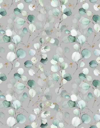 0,5m Bio Jersey Stoff mit Eukalyptus Blätter – grau, petrol, mint, grün, braun, gold und weiß – Damen und Mädchen – Digital – GOTS 0,5m Bio Jersey Stoff mit Eukalyptus Blätter – grau, petrol, mint, grün, braun, gold und weiß – Damen und Mädchen – Digital – GOTS