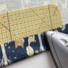 Praktisches Nähzubehör für Messen, Zeichnen und Bügeln – gelbe Bügelhilfe – Kantenformer – Bügellineal – 20 x 10 cm