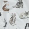 0,5m Baumwollstoff mit Tiere – süße Katzen für Mädchen und Damen – Digital – Ökotex