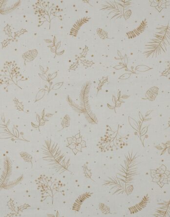 0,5m fester Canvas Baumwollstoff mit Blätter und Zweige – gold off white weiß – Christmas Winter Weihnachtsstoff – Weihnachten Home – Ökotex 0,5m fester Canvas Baumwollstoff mit Blätter und Zweige – gold off white weiß – Christmas Winter Weihnachtsstoff – Weihnachten Home – Ökotex
