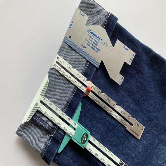 3-teiliges Nähzubehör Set – Lineal zum Nähen, Basteln und Stricken – T-Gleitlehre, Strick- und Nähmaß und Saummaß – ideal für perfekte Nähte und Säume – Saumhilfe für Nähmaschine, Bügelhilfe