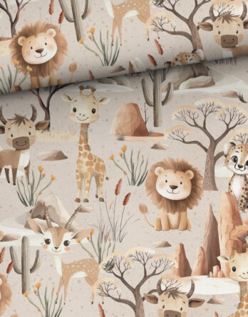 0,5m leichter Jersey Stoff mit Tiere aus der Steppe – Löwen, Gazellen, Geparde, Giraffen, Büffel – Mädchen und Jungen Jersey aus Baumwolle – Kinderstoff zum Nähen – Digital – Ökotex – Safari Boy 0,5m leichter Jersey Stoff mit Tiere aus der Steppe – Löwen, Gazellen, Geparde, Giraffen, Büffel – Mädchen und Jungen Jersey aus Baumwolle – Kinderstoff zum Nähen – Digital – Ökotex – Safari Boy