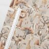 0,5m Premium Baumwollstoff mit Tiere in der Steppe – Löwen, Geparde, Giraffen, Gazellen, Büffel, usw. – Safari Boy – Jungen Kinderstoff – Digital – Ökotex