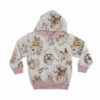 0,5m French Terry Sweat Stoff mit lustige Tiere mit Kürbis – Reh, Igel, Hase, Fuchs, Vogel und Eichhörnchen – Waldtiere im Herbst – Digital – Ökotex