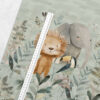 1 French Terry Sweat Stoff Panel mit Löwe Elefant und Tucan Vogel – 40x50cm – Sommersweat Kinderstoff mit Wildtiere für Jungen – Digital – Ökotex – Safari auf grün