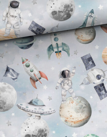 0,5m Premium Baumwollstoff mit Motive aus dem Weltall – Raketen Astronauten Planeten Sterne & Mond – Baumwollstoffe zum Nähen – Kinderstoffe aus 100% Baumwolle für Jungen – Digital – Ökotex 0,5m Premium Baumwollstoff mit Motive aus dem Weltall – Raketen Astronauten Planeten Sterne & Mond – Baumwollstoffe zum Nähen – Kinderstoffe aus 100% Baumwolle für Jungen – Digital – Ökotex