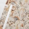 0,5m French Terry Sweatstoff mit lustige Tiere in der Steppe – Löwe Giraffe Gnu Antilopen Gepard – Kinder Sommersweat für Jungen – Digitaldruck – Ökotex – Safari Boy