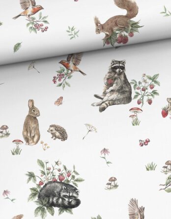 je 50x150cm Premium Baumwollstoff in Meterware mit Waldtiere wie Waschbär, Eichhörnchen, Igel, Vogel, Rotkehlchen, Schmetterling, Maus und Beeren im Herbst – Kinderstoff für Babys, Kleinkinder und Kinder – Stoffe zum Nähen, für Patchwork und mehr – Digitaldruck – Ökotex je 50x150cm Premium Baumwollstoff in Meterware mit Waldtiere wie Waschbär, Eichhörnchen, Igel, Vogel, Rotkehlchen, Schmetterling, Maus und Beeren im Herbst – Kinderstoff für Babys, Kleinkinder und Kinder – Stoffe zum Nähen, für Patchwork und mehr – Digitaldruck – Ökotex